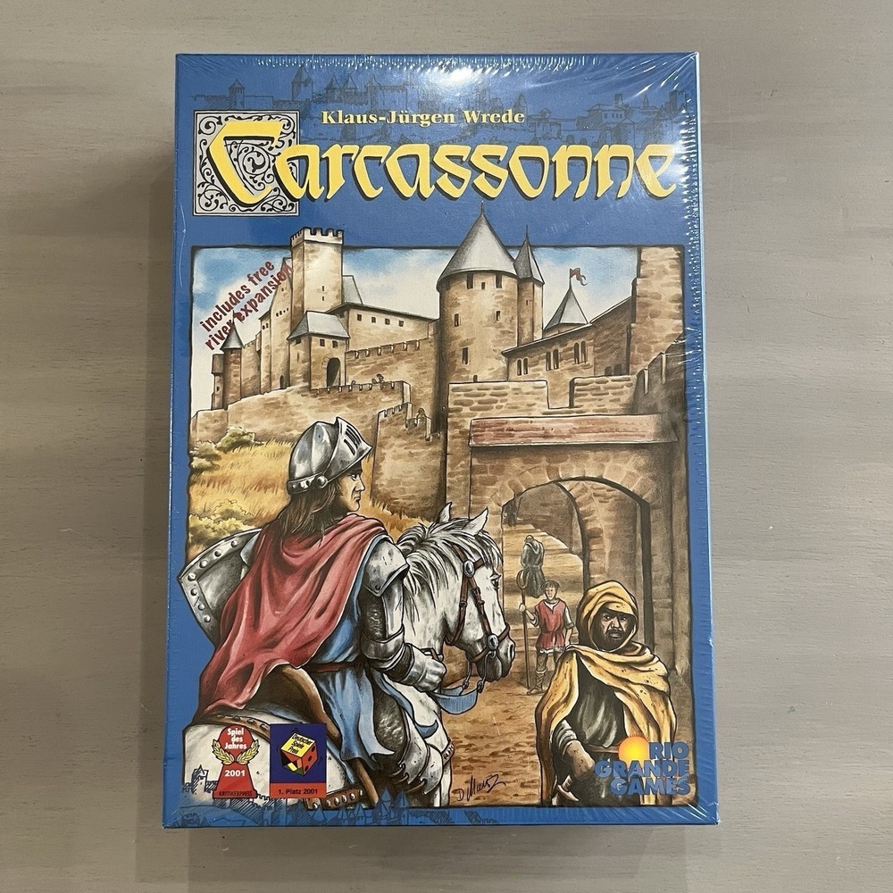 Carcassonne Medieval Board Game Rio Grande Games NEW and SEALED 2000 Edition